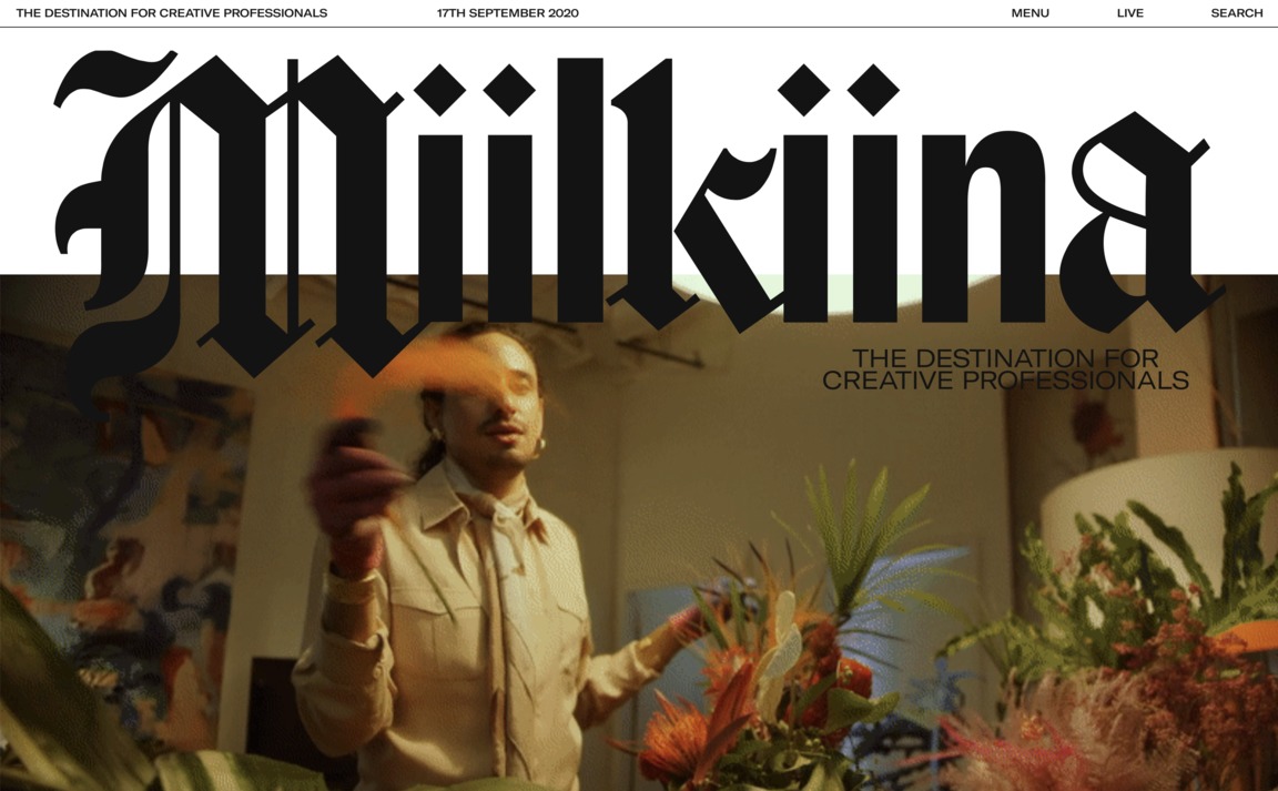 Web Design Inspiration - Miilkiina