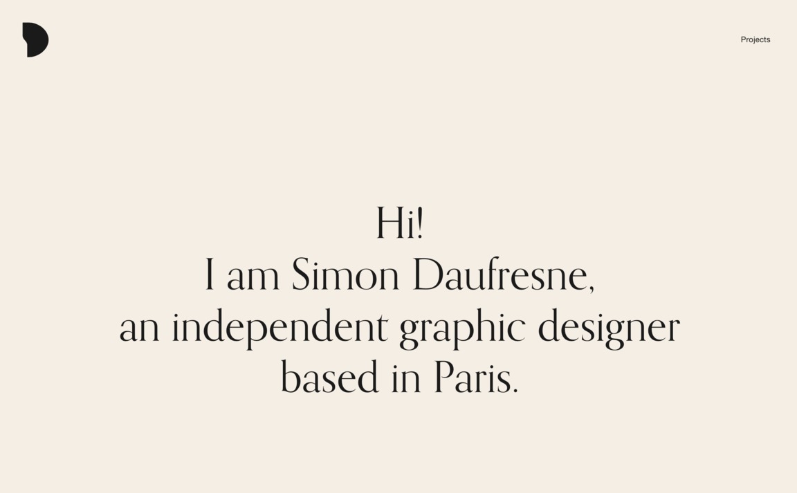 Web Design Inspiration - Simon Daufresne
