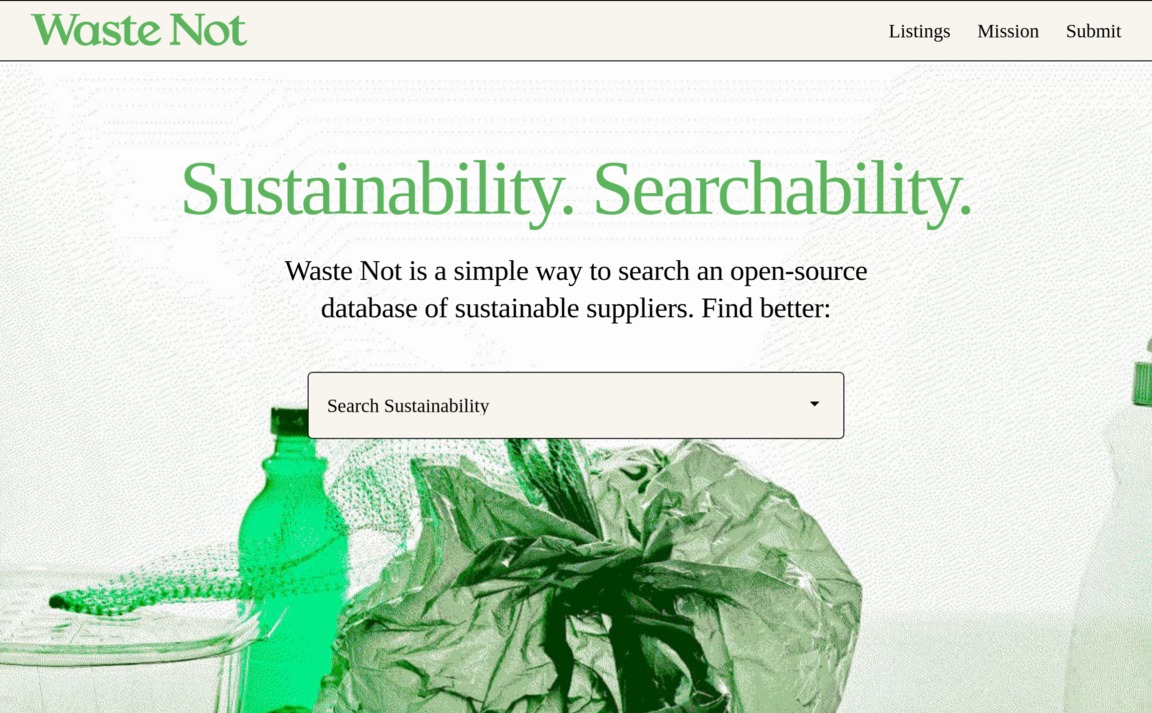 Web Design Inspiration - Waste Not