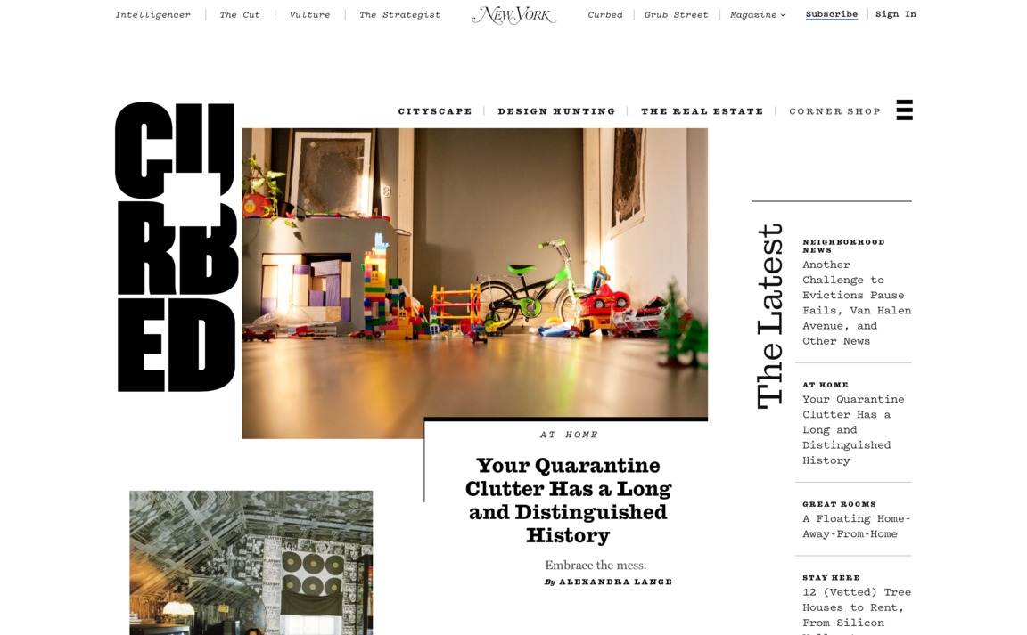 Web Design Inspiration - Curbed