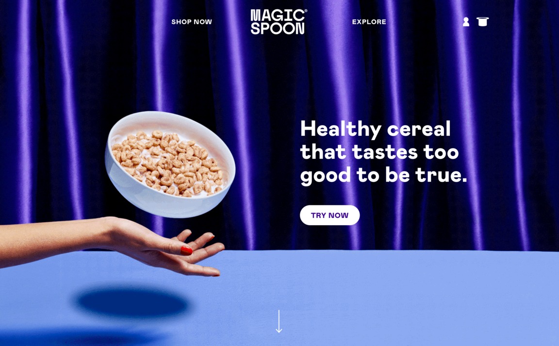 Web Design Inspiration - Magic Spoon Cereal