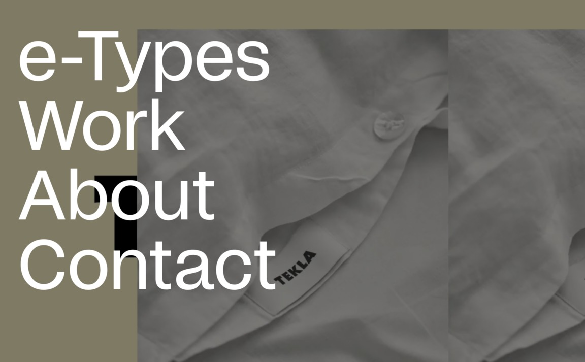 Web Design Inspiration - e-Types