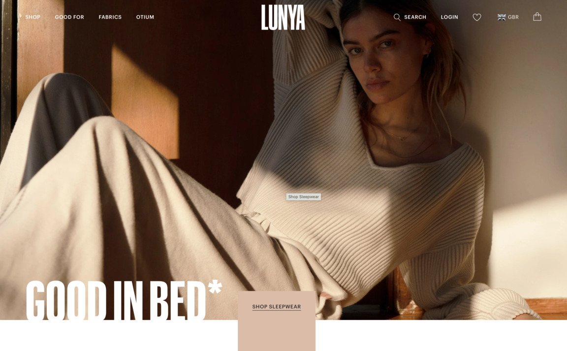 Web Design Inspiration - Lunya