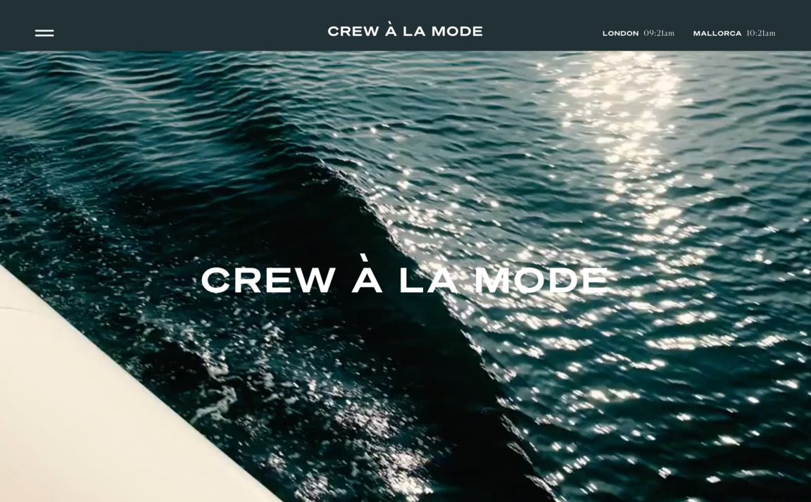 Web Design Inspiration - Crew à la Mode