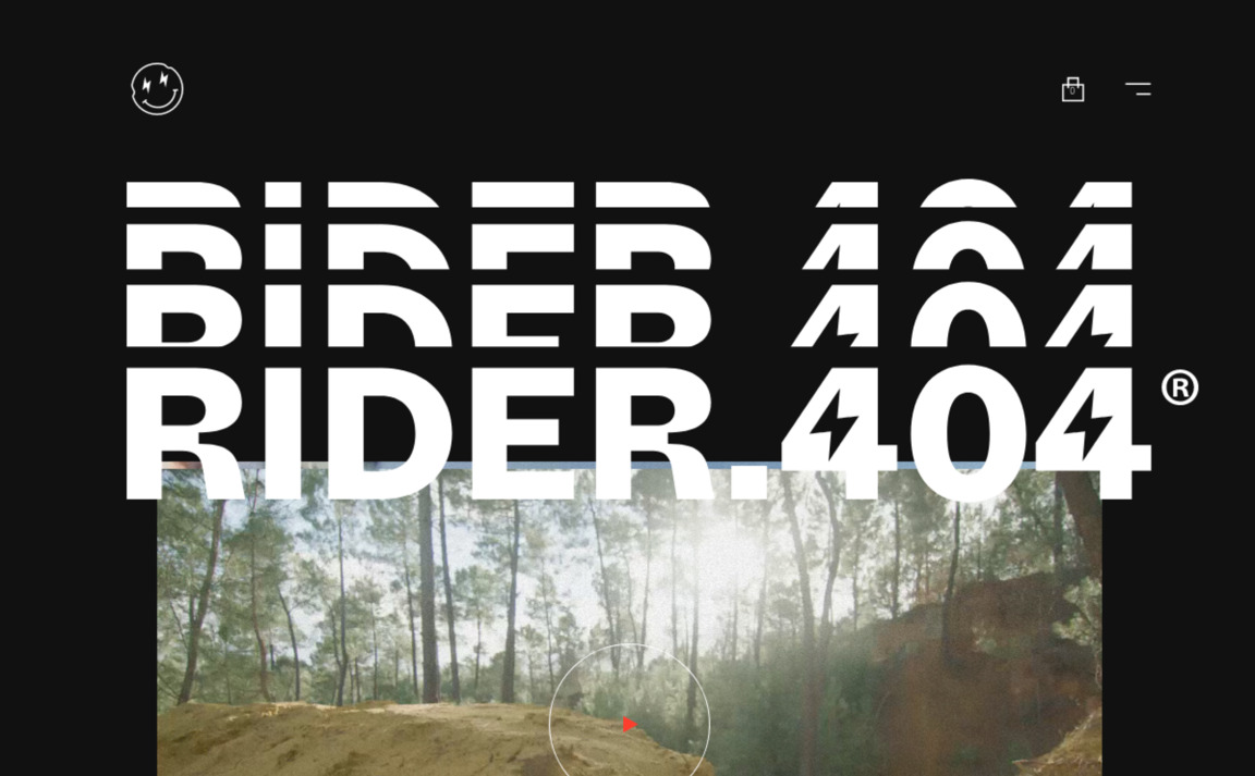 Web Design Inspiration - Rider 404