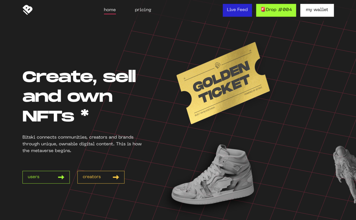 Web Design Inspiration - Bitski