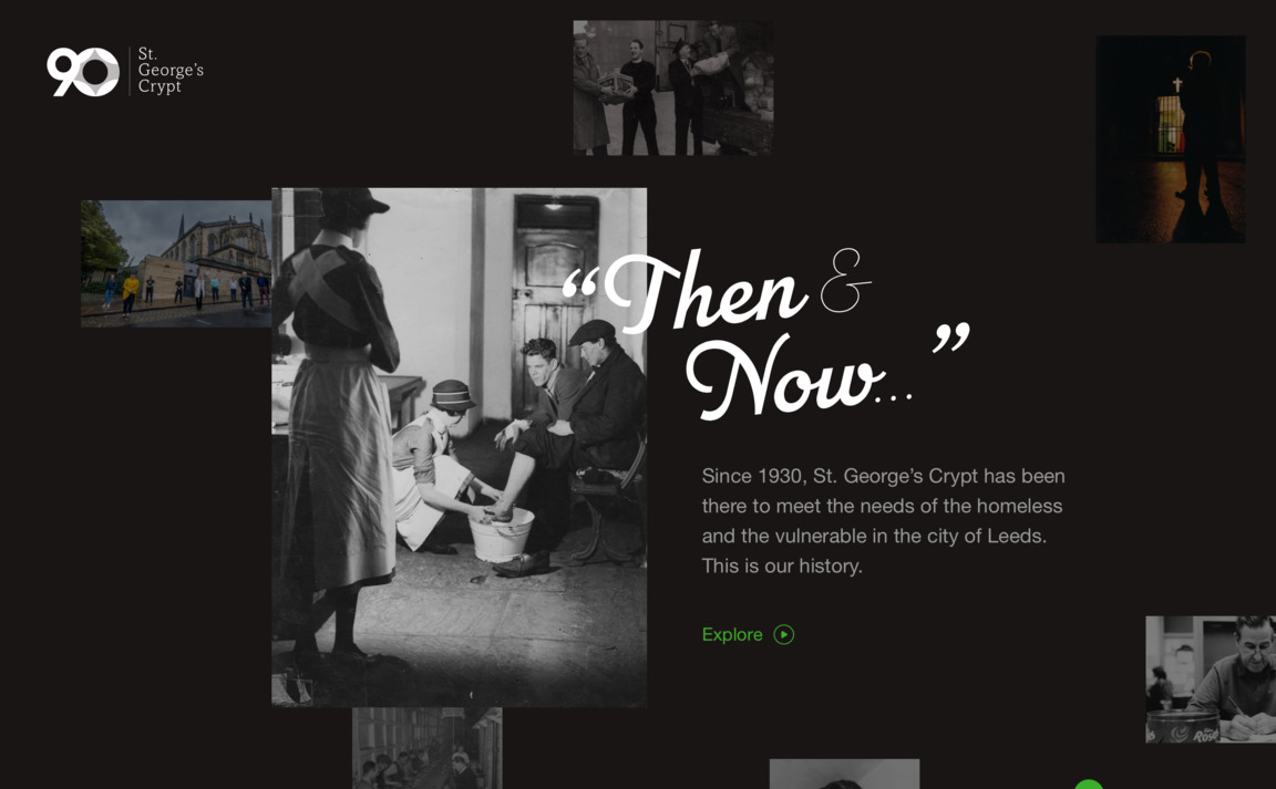Web Design Inspiration - Then & Now — A History of St. George’s Crypt