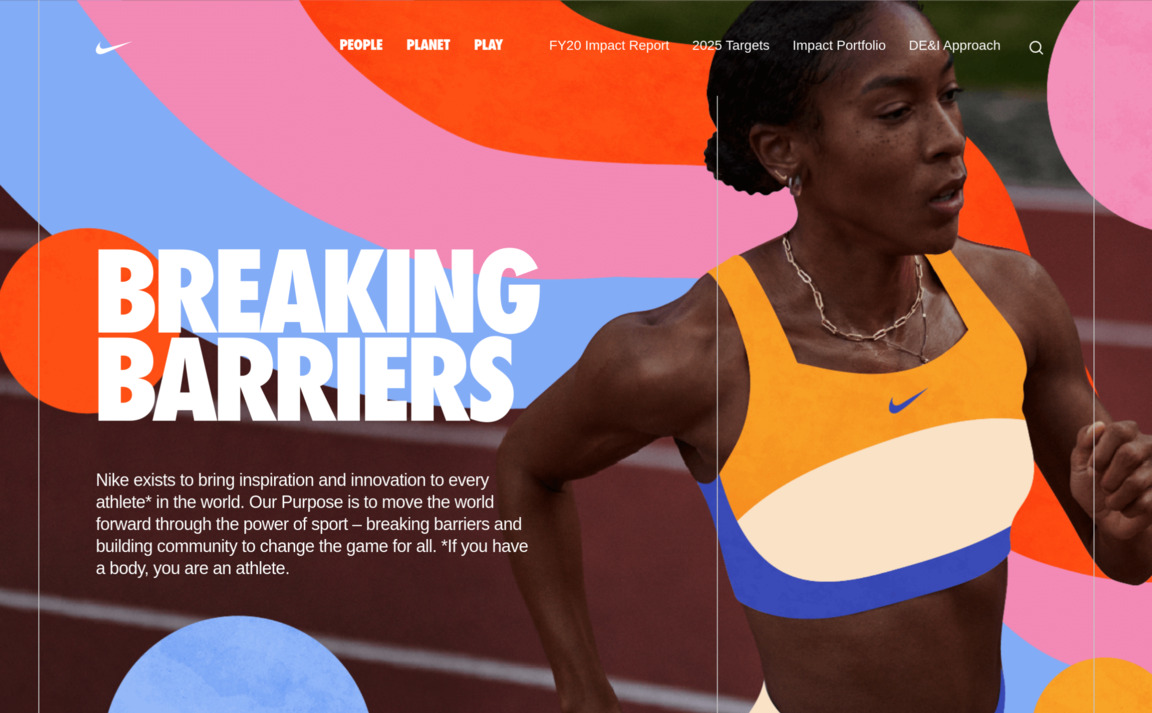 Web Design Inspiration - Nike Purpose