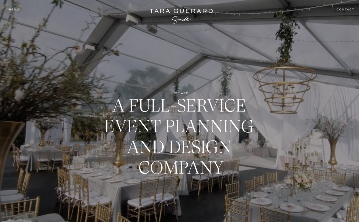 Web Design Inspiration - Tara Guerard Soiree