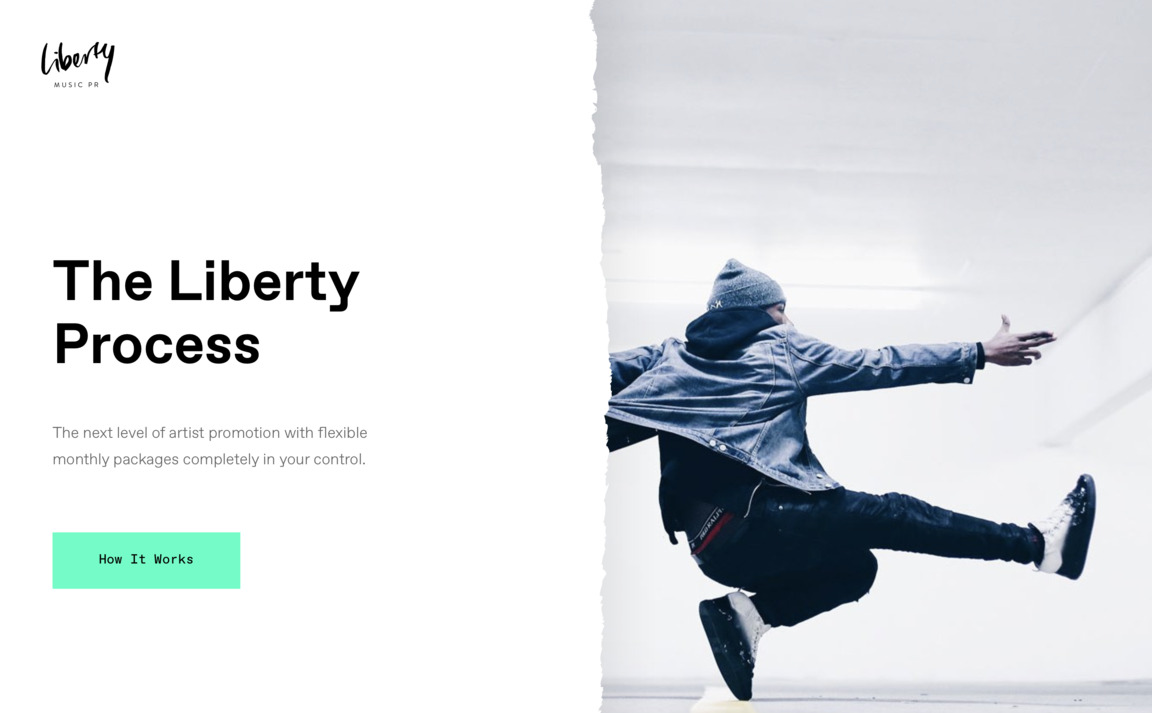 Web Design Inspiration - Liberty Music PR — The Liberty Process