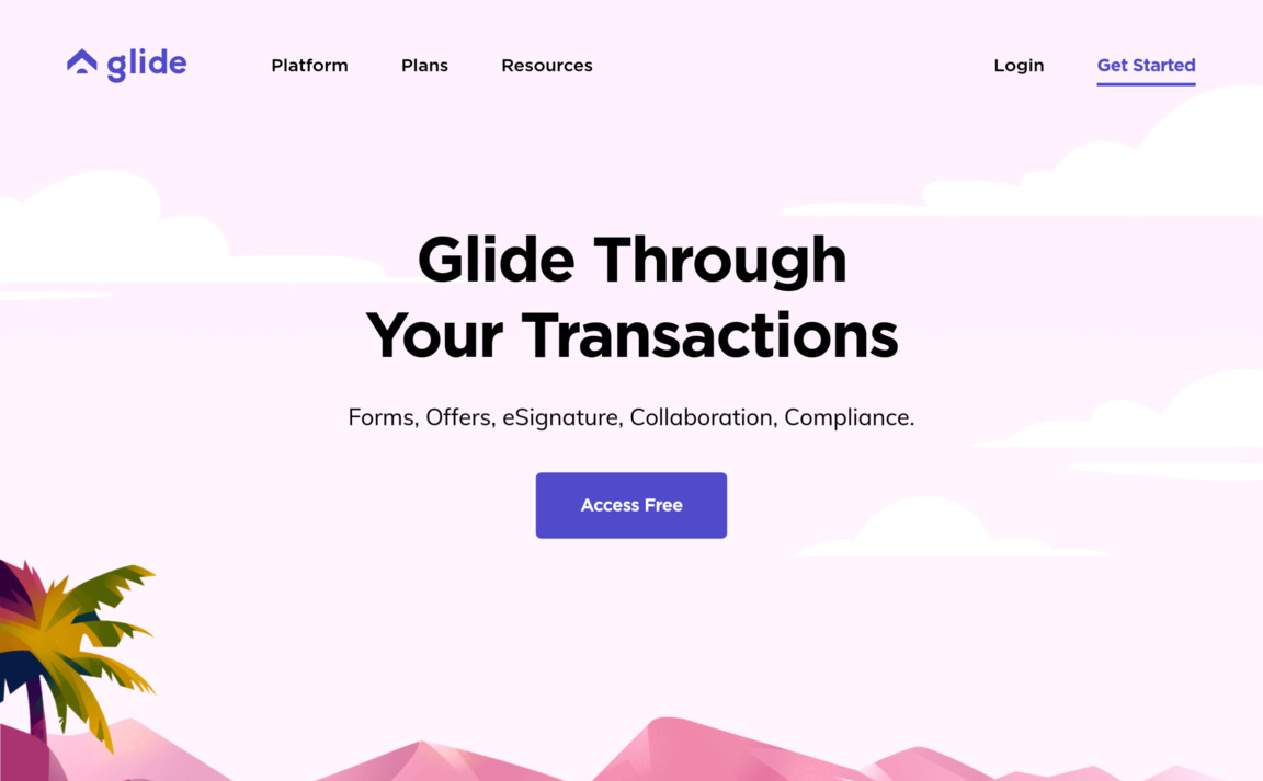 Web Design Inspiration - Glide