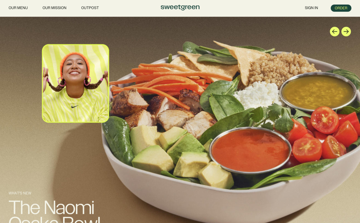 Web Design Inspiration - Sweetgreen