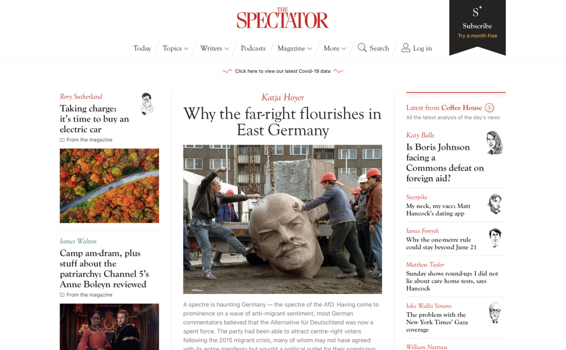 Web Design Inspiration - The Spectator