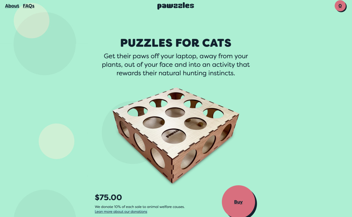 Web Design Inspiration - Pawzzles