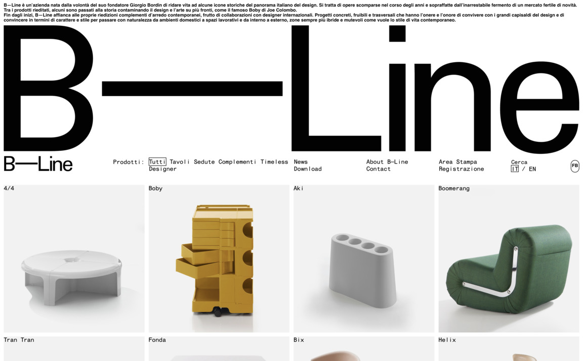 Web Design Inspiration - B-Line