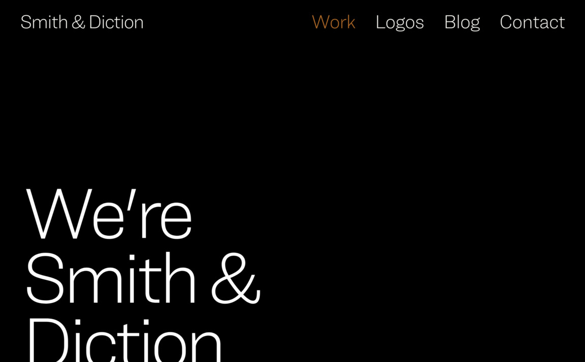 Web Design Inspiration - Smith & Dicton