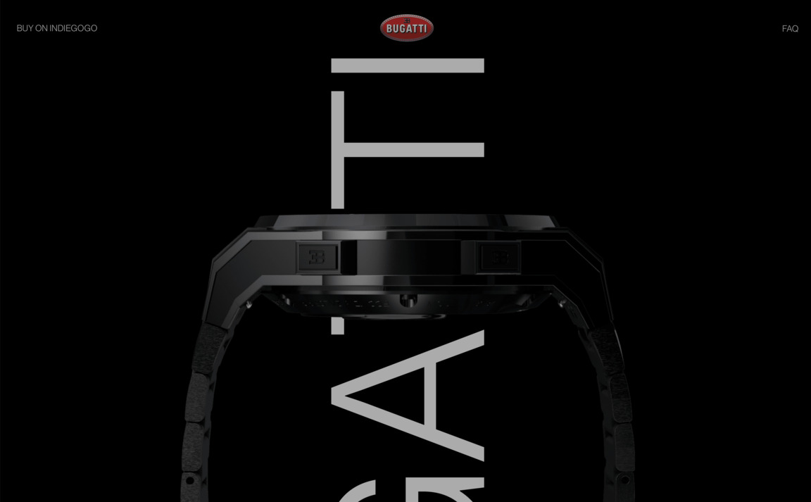 Web Design Inspiration - Bugatti Smartwatches