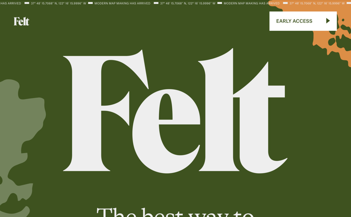 Web Design Inspiration - Felt