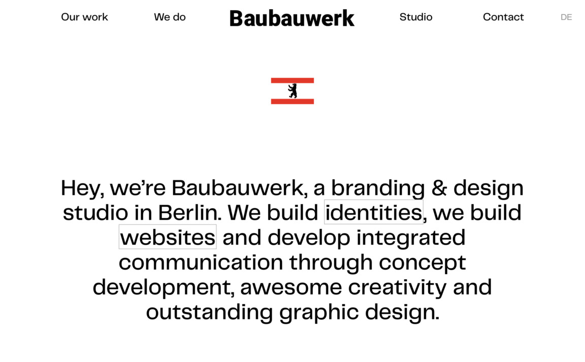 Web Design Inspiration - Baubauwerk
