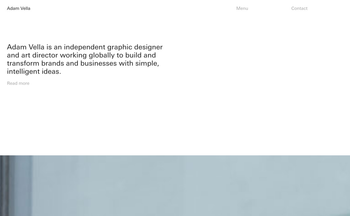 Web Design Inspiration - Adam Vella