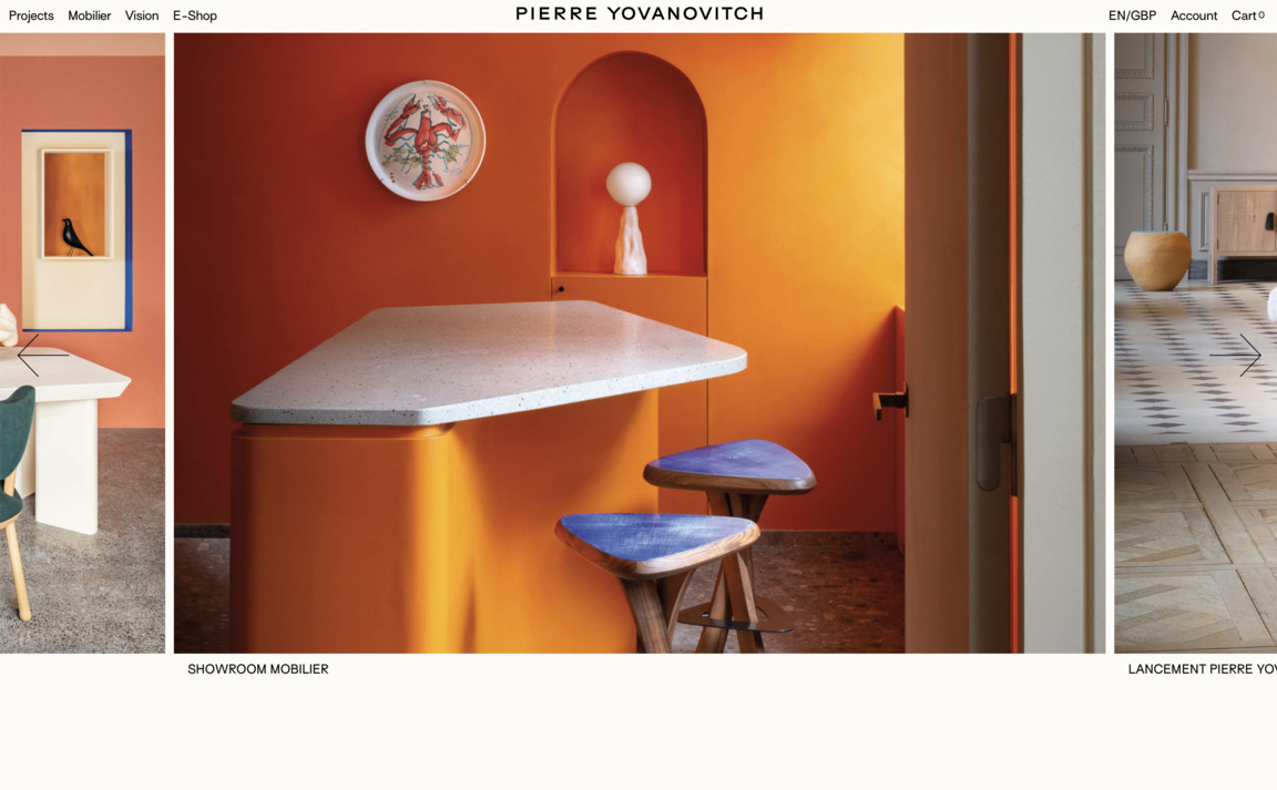 Web Design Inspiration - Pierre Yovanovitch