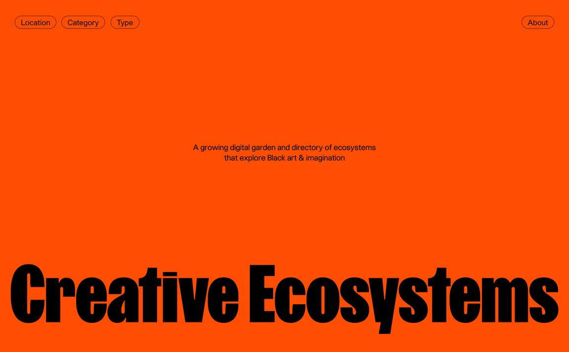 Web Design Inspiration - Creative Ecosystems