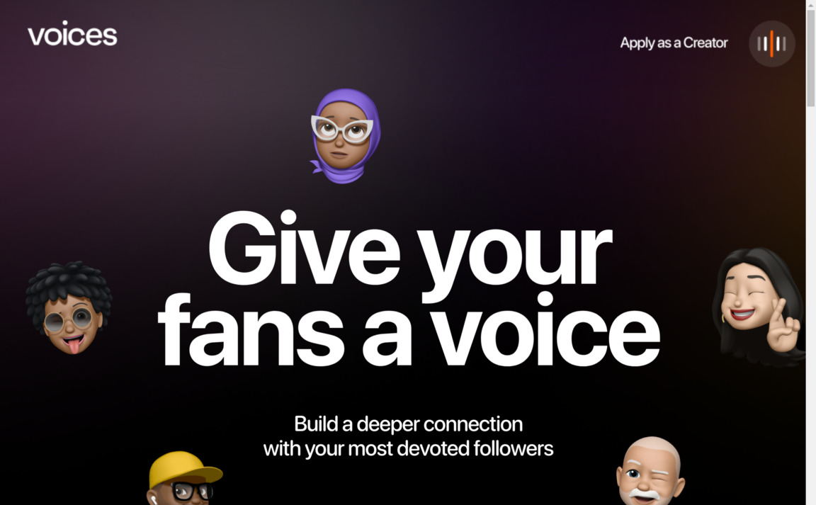 Web Design Inspiration - Voices