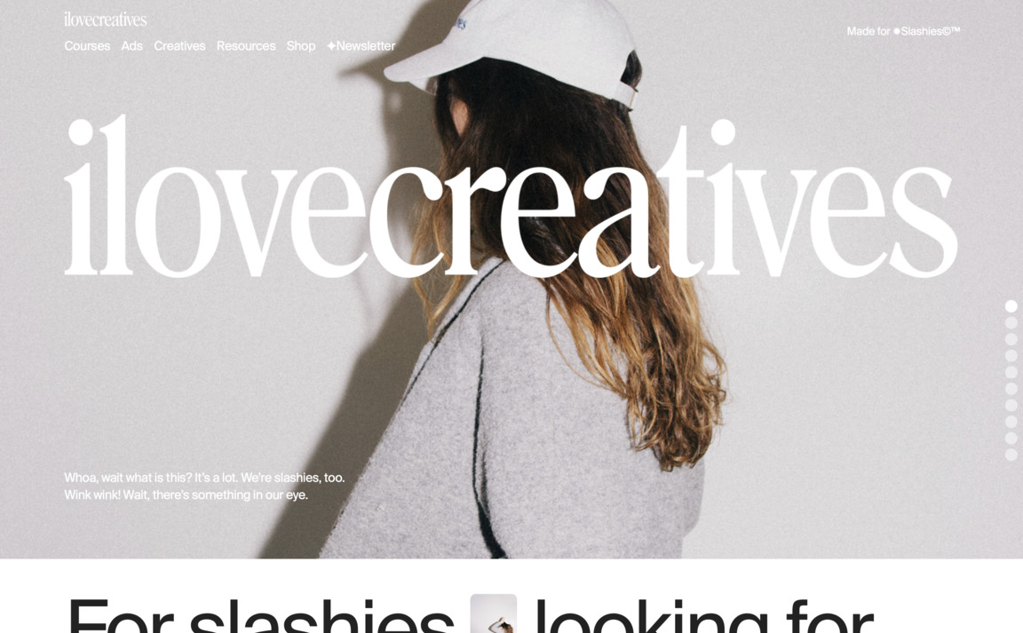 Web Design Inspiration - ilovecreatives