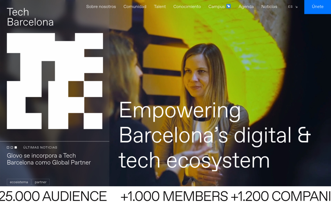Web Design Inspiration - Tech Barcelona