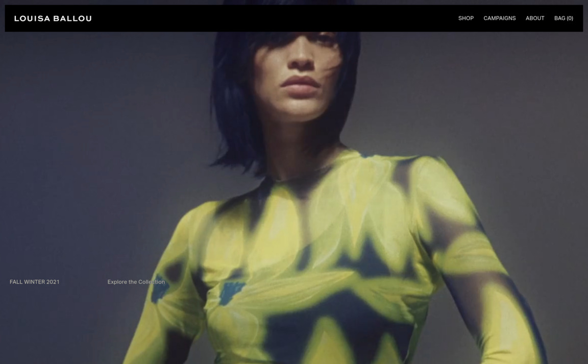 Web Design Inspiration - Louisa Ballou