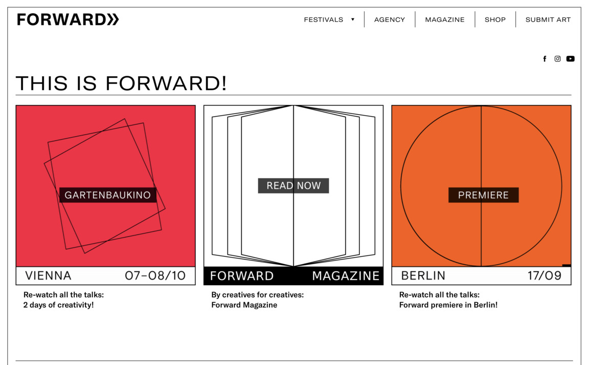 Web Design Inspiration - Forward Festival