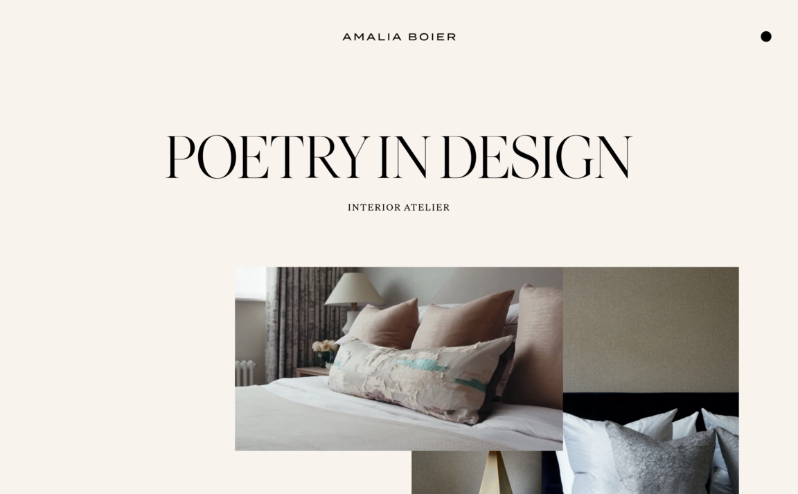 Web Design Inspiration - Amalia Boier