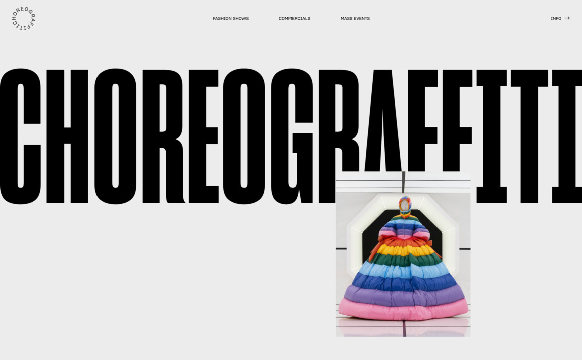 Web Design Inspiration - Choreograffiti