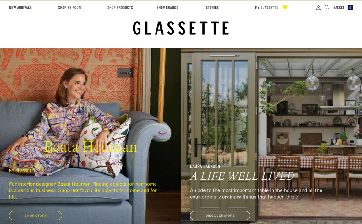 Web Design Inspiration - Glassette