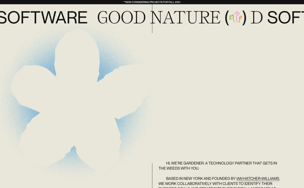 Web Design Inspiration - Gardener NYC