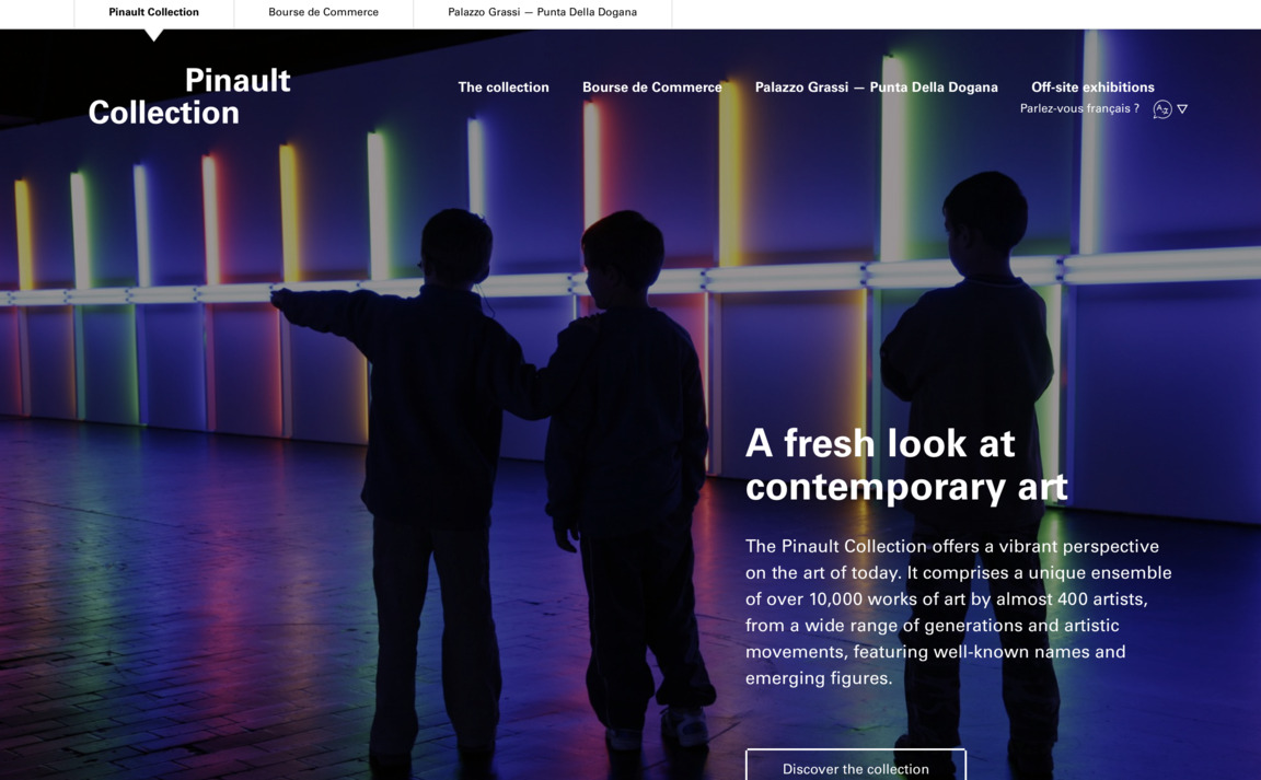 Web Design Inspiration - Pinault Collection