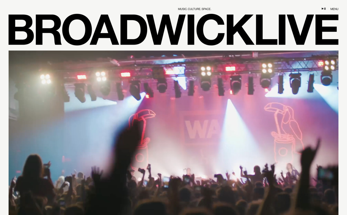 Web Design Inspiration - Broadwick Live