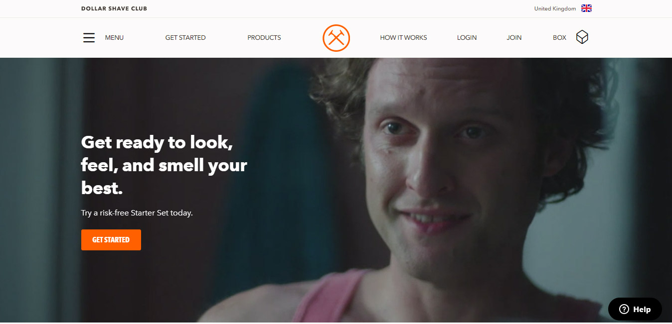 Dollar Shave Club Call to Action Example